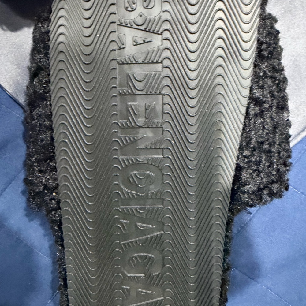 Balenciaga Black Fuzzy Slippers - Picture 4 of 4
